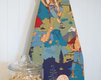 Designer Ironing Board Cover - The Outdoorsy Type - Teal