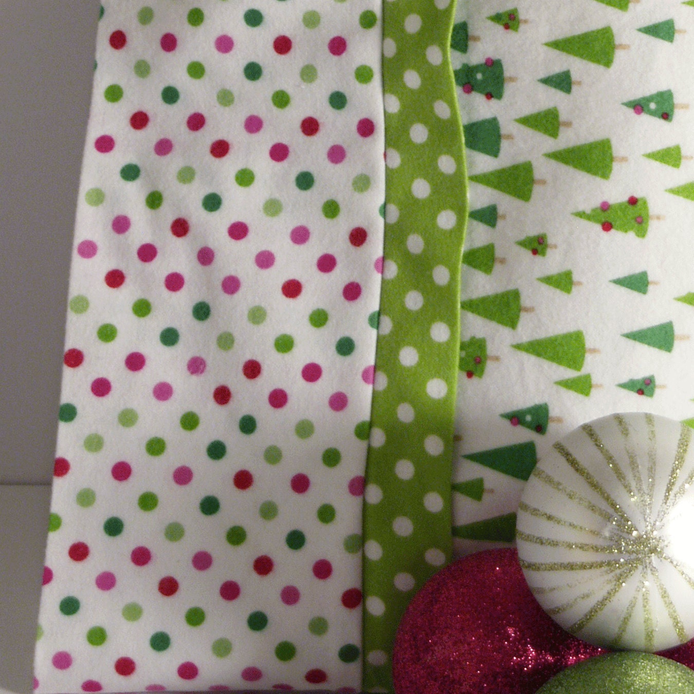 Christmas pillowcase Bright Funky pillow case Riley Blake