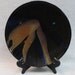 A Black Stoneware Platter