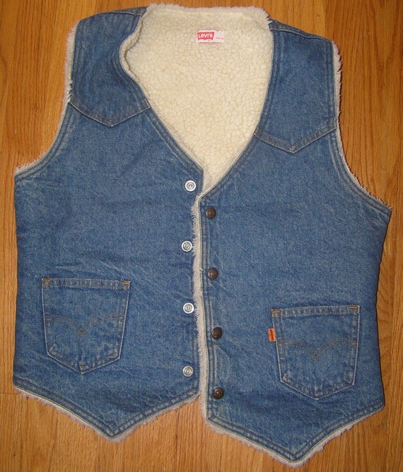 vintage levis denim vest