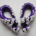 Purple Glow Tentacle Gauged earring--- glow in the dark