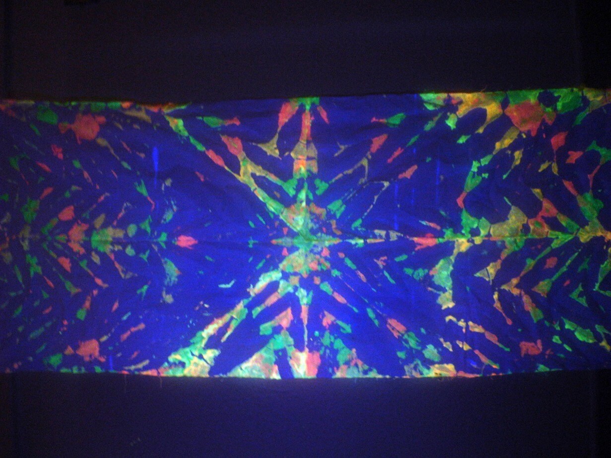 Glow In The Dark Tie Dye Tapestry