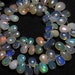 9 inches strand Trully Nice Quality - Ethiopian Opal - Smooth Polished Pear Briolett Full Flashy amazing Fire Huge size 5x7 - 8x11 - 85pcs