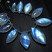 Awesome - AAAAA - high grade quality Amazing Flashy Blue fire Rainbow moonstone Smooth Marquise briolett Huge size 7x17.5 - 13.5x26 mm 11pc