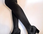 Items similar to vintage 70s All in One Mod TIGHTS and BOOTS Pan T ...
