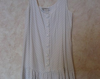 80s Does the 20s Style Polka Dot Dress