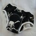 Cotton Toddler Training Underwear with Waterproof Pad - Glow in the Dark Skulls - 1679