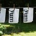 Set of four linen Yum napkins