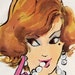 1960 Ad Tussy Advertising Lady with Pearls Red Hair Pink Gloves