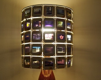 Customized Vintage kodachrome slide lamp shade- made to order
