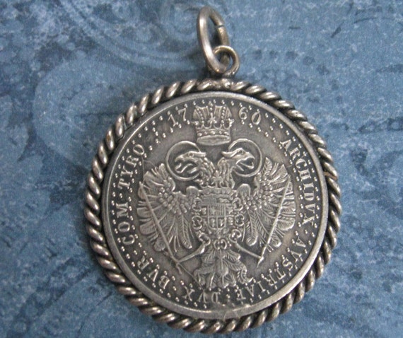 1760 Maria Theresa Medal Thaler Pendant SS-106