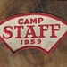 Vintage 1959 Camp Staff Patch