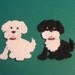 Adorable Fuzzy Puppy Dog Die Cuts - Very Sweet