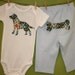 SAMPLE SALE - Lab one-piece bodysuit and pant set in size 9 months, short sleeves