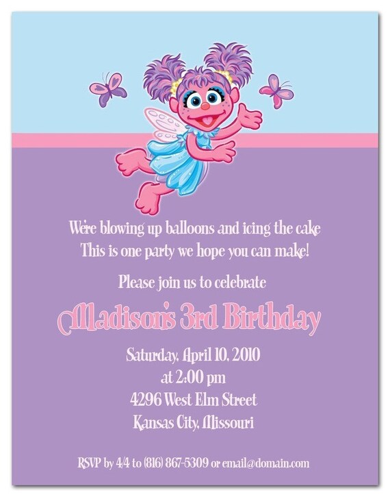 Items Similar To Abby Cadabby Birthday Invitation On Etsy