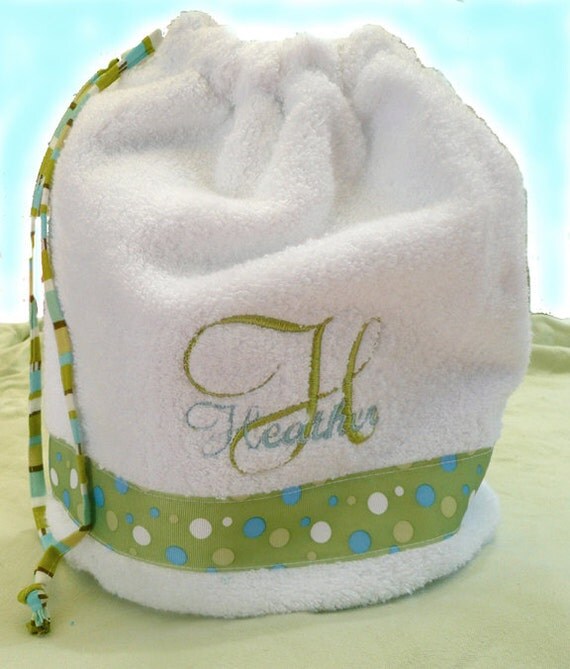 Terry Cloth Tote Bag, Beach Bag.Vinyl lined Terry Cloth Bags are a ...