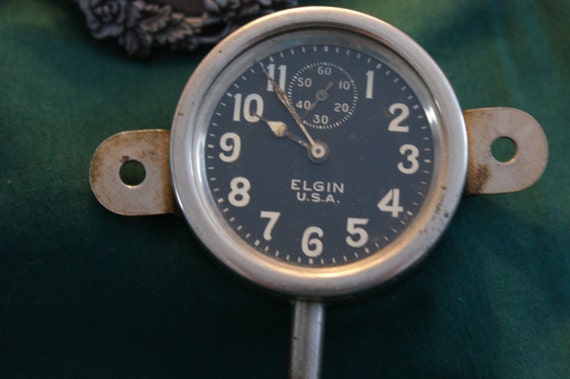 1920s Elgin Automobile Dashboard Clock