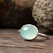 Sterling Silver Ring with Aqua Chalcedony