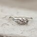 Angel Wing Ring, Feather Jewelry, Sterling Silver Jewelry, Stacking Ring