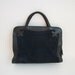 70's Navy Suede And Leather Large Laptop/Overnight/Carry On Tote With A Western Touch