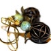 Black Lucite Earrings (LAST ONE - Only 1 Available) - 'Voodoo Dolly'