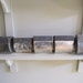 Vintage rusted metal containers
