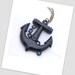 Anchor Necklace- Black Large Anchor on Brass Chain- Nautical Sailor Rockabilly Pinup