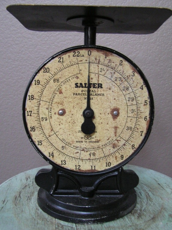 Antique or Vintage large SALTER Postal Parcel Balance SCALE