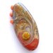 Organic, Handmade Lampwork Focal Bead by bindu in earthy colors