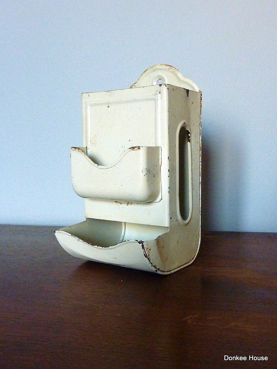 Vintage Rustic Kitchen Match Holder