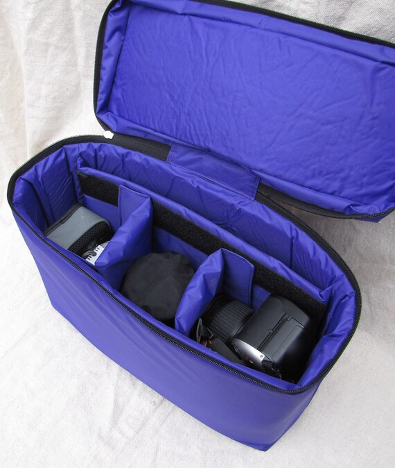 PreOrder Custom DSLR Camera Bag Insert with Zipper Closure