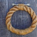 Manila, Hemp, and Steel Nautical Rope Grommet Towel Bar Ring
