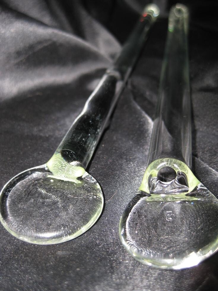Glass Hot Knives Paddle and Straw Set