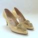 MOVING SALE////vintage 1950s VALENTINO yellow patent leather shoes, 7.5