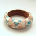 vintage resin and wood bangle