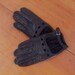 vintage 1980's black men's lamb leather motorcycle gloves