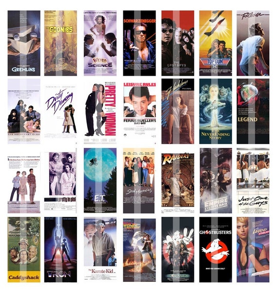 80s Movie Posters Domino Collage Sheet by creationsbym on Etsy