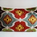 Sukan / SALE - Soft Hand Woven - Silk Velvet Ikat Pillow Cover - 14x22 inch - Beige Yellow Gold Color