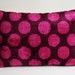 ON SALE - Handmade Silk Velvet Ikat Pillow Cover - Ikat throw pillows - velvet pillow - velvet throw pillows -Pink, Purple, Dark Purple