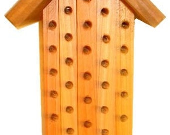 Mason Bee House-Hand Made-Attract Pollinators