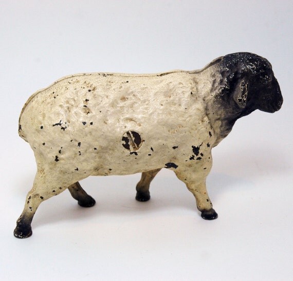 Vintage Cast Iron Sheep Bank