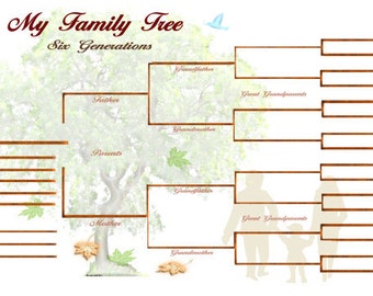 Family Tree Descendant Chart Template