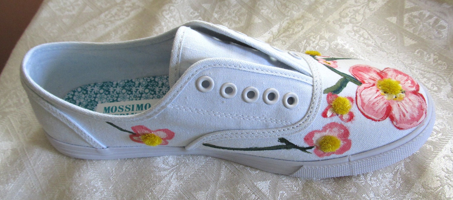 pink leather tennis shoes