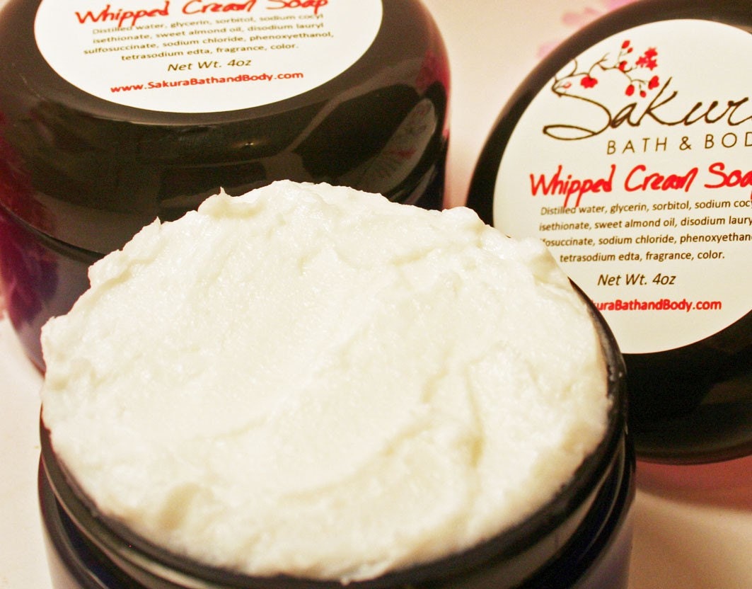 Handmade Whipped Cream Bath and Shower Soap Orange