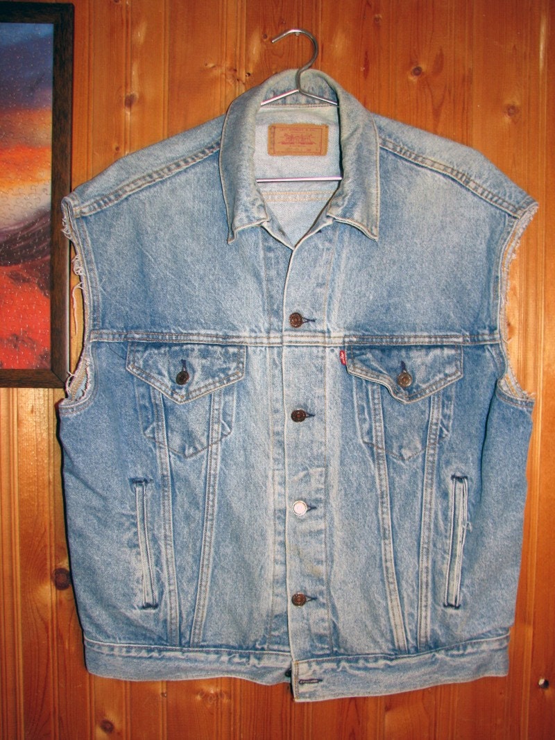 vintage levis denim vest