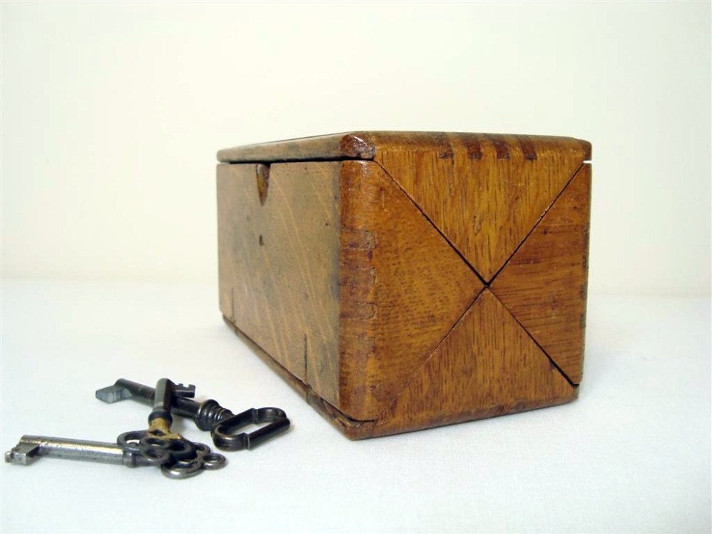 Singer Puzzle Box Wood Sewing Machine Attachment Holder