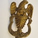 Vintage Iron American Eagle Door Knocker painted Gold