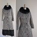 vintage 1960s 60s fur coat / 60s rare designer Lilli Ann fur coat / Walking In The Streets Of Paris