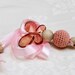 Nursing Necklace For Mom / Pink Butterfly Necklace