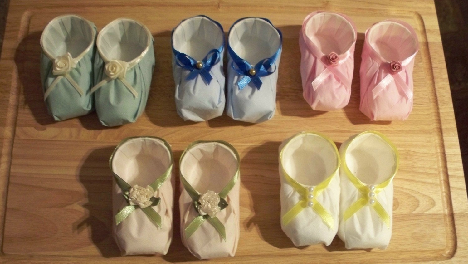 Baby Shower Favors Paper Booties